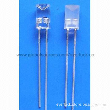 Round LED Components with Transparent and Diffused Lens Type